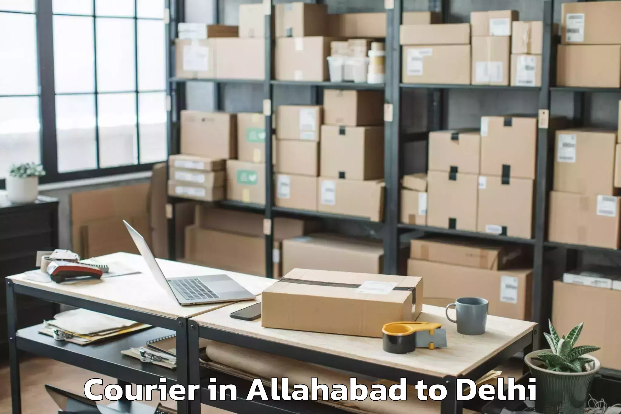 Easy Allahabad to Defence Colony Courier Booking